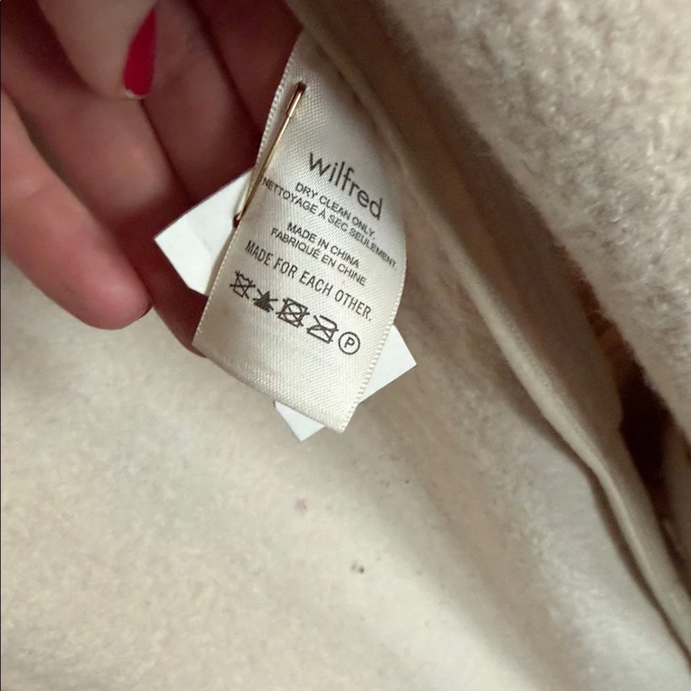Aritzia Wilfred cream Pea Coat, GUC, Sz S, - Picture 4 of 12